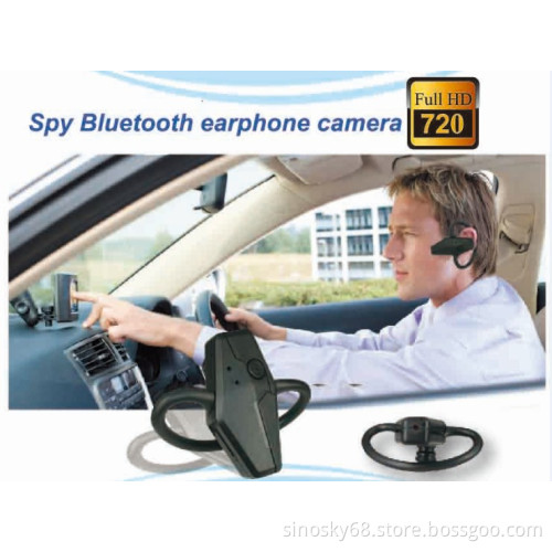 Bluetooth Headset Camera HD Video Recorder